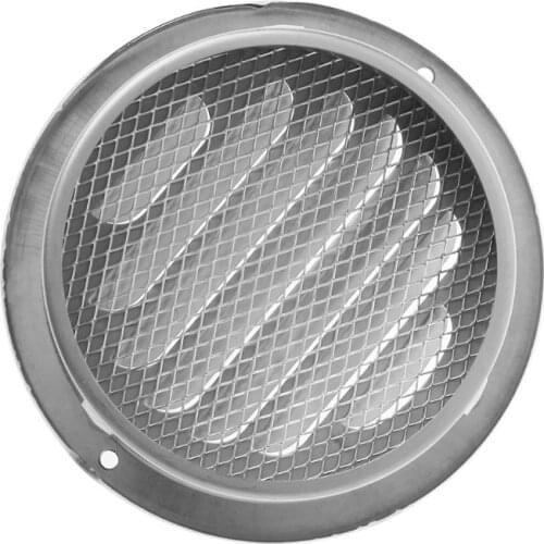 High Quality Stainless Steel Exterior Wall Air Vent Grille Round Ducting Ventilation Grilles