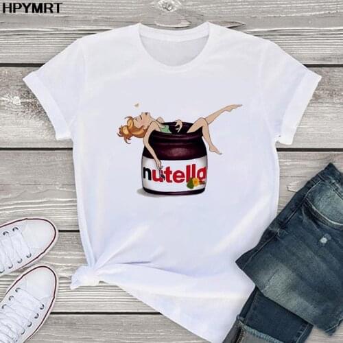 Leisure kawaii print T Shirt Women 90s Harajuku Fashion T-shirt Graphic Cute Cartoon Tshirt Korean Style Top Tees Female Clothes