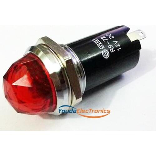 1PC Red Tube AMP radio dial indication Lamp Light with 12V/3W Bulb