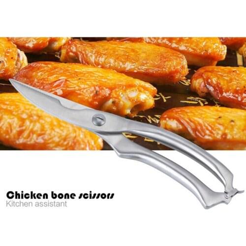 1pc Poultry Shears Scissors Stainless Steel Multi-functional Meat Kitchen