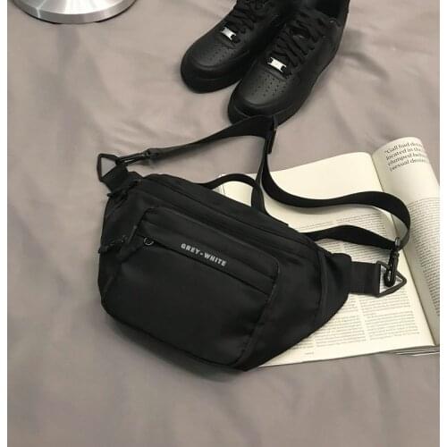 2020 Men Chest Bag Casual Waist Bags Nylon Waterproof Multiple Pockets Women Crossbody Bag Phone Pouch Male Hip Waist Pack