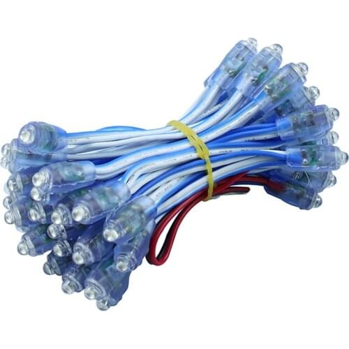 50pcs/Lot 100pcs/lot 9mm led pixel module lights DC 5V IP65 Single color warm white/red/blue/green/yellow for Billboard Screen