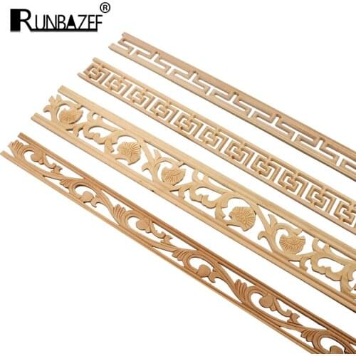 10pcs Wooden Decal Carved Hanging Supplies Corner Appliques Accessories Miniatures Decorative Lines Woodcarving Home Decor