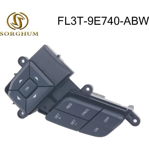 For Ford F250 F350 2015-2019 Steering Wheel-Cruise Control Switch Button FL3T-9E740-ABW FL3T9E740ABW