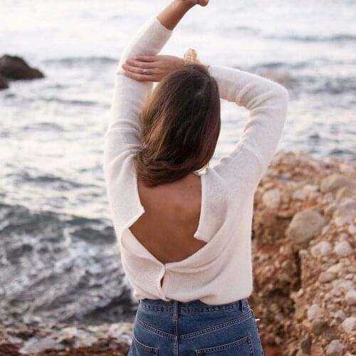 Gaspard Rib Knitted Jumper Sweater Women Winter Autumn Long Sleeve Black Camel Vintage Cardigan Office Lady Casual Sweaters 2021