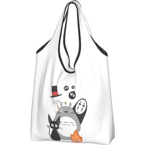Totoros Lovely Cat Canvas Bag Woman Cheap Bag Anime Ins Shipping Bag