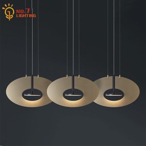 Italian Design Industrial Metal Decorative Pendant Light Minimalist Modern Hanging Lamp Restaurant Bedroom Bedside Stair Kitchen