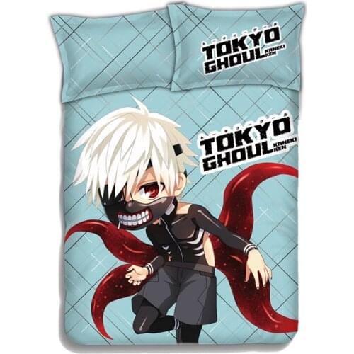 Hot Selling Anime Bed Sheet/Duvet Cover/Two Pillowcases Bedding Linen 4pcs Set