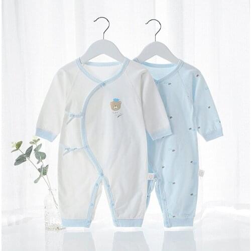Hot Newborn baby clothes 100% Cotton Long Sleeve Spring Autumn Baby Rompers Soft Infant Clothing toddler baby boy girl jumpsuits