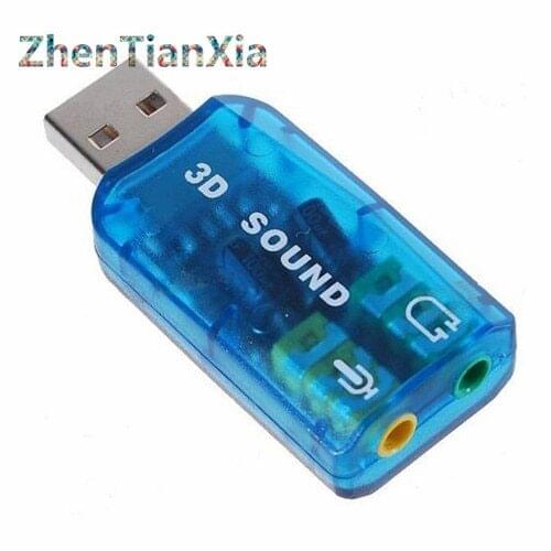 Hot! USB Sound Card USB Audio 5.1 External USB Sound Card Audio Adapter Mic Speaker Audio Interface For Laptop PC MicroData