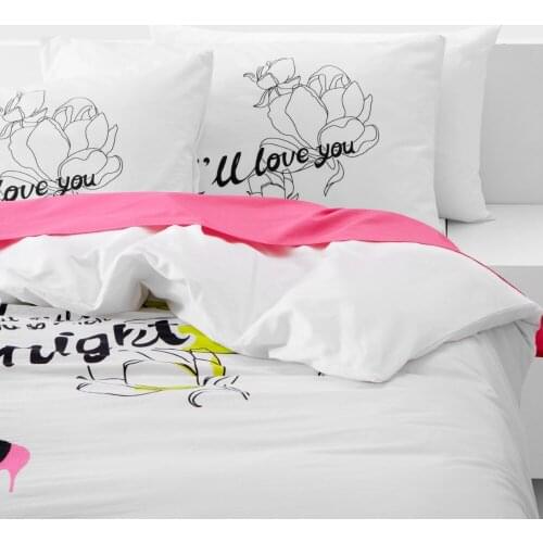 Brand Fashion Girl Cotton 4pcs comfortable girls bedding set bed clothes bed sheet bed cover duvet cover quilt cover pillow case