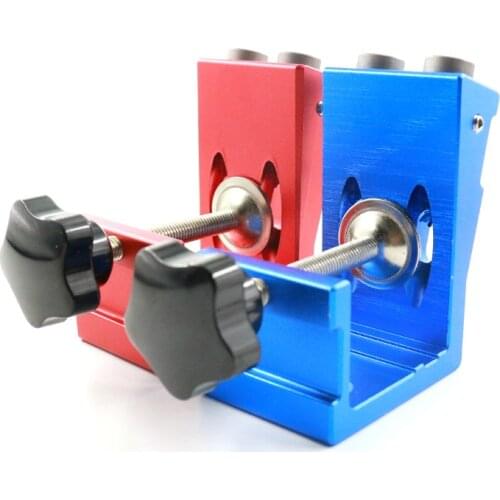 Pocket Hole Puncher Jig Kit - Mini Style Pocket Hole Jig Kit for Wood Working Step Drill Bit Set