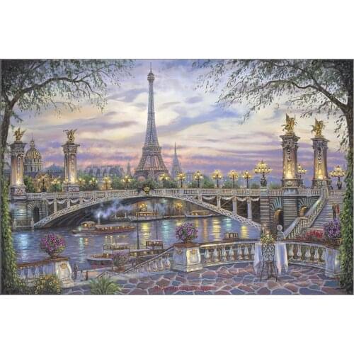 Embroidery Counted Cross Stitch Kits Needlework - Crafts 14 ct DMC DIY Arts Handmade Decor - Paris Memories