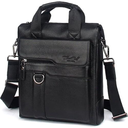 New Shoulder Bag Leather Briefcase Genuine Messenger Mens Bag Handbag Handbags