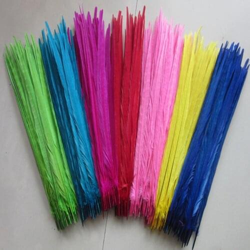 Wholesale 100 Pcs Natural Pheasant Feathers 16-18inch 40-45cm High Quality Diy Jewelry Wedding Decorations Pheasant tail Feather