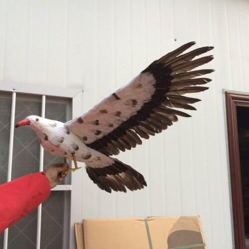 Foam&feathers seagull bird spreading wings seagull large 45x90cm model cosplay prop.garden,party decoration gift w0745