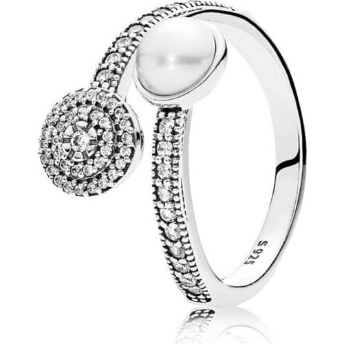 Authentic 925 Sterling Silver Luminous Glow Fashion Ring For Pandora Women Bead Charm Gift DIY Jewelry