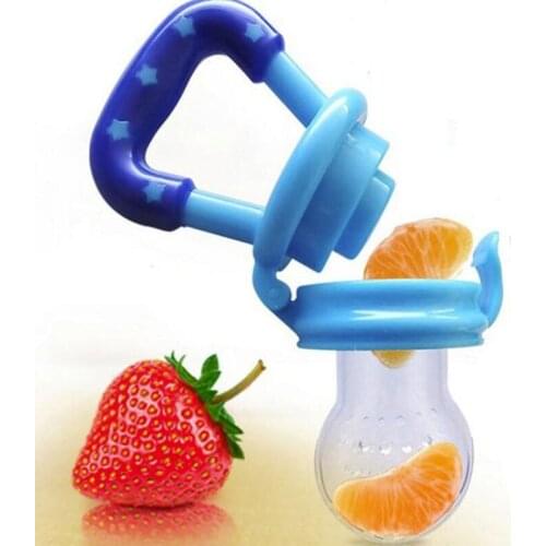 1PC Baby Teether Nipple Fruit Food Mordedor Bite Silicone Teethers Safety Feeder Bite Food Nipple Teether