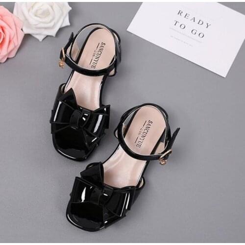 2020 New Girls Princess Shoes Fish Mouth Children Sandals Girls Shoes High Heel Performance Dance Shoes Toddler Girl Sandals