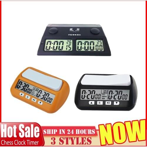 3-Style Chess Clocks Professional Portable Digital chess board competition Count Up Down Chess games Electronic Alarm stop timer
