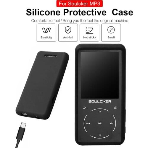 Silicone Protective Case Unoversal Soft Cover For SOULCKER D16 MP3 Player Accessories Luxury Protective Box MP3 Players Case