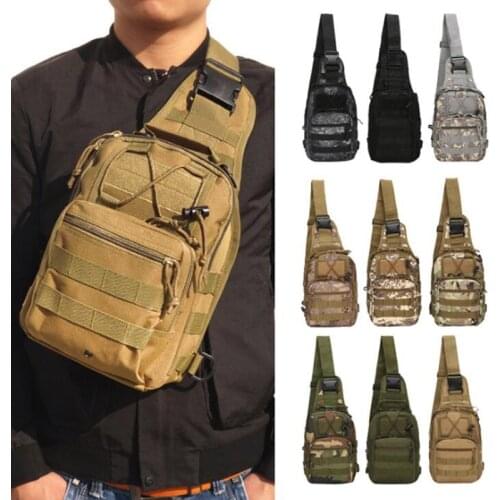 Men Tactical Molle Chest Bag Army Military Shoulder Strap Bag For Airsoft Hunting Camping Hiking Cycling Backpack Accessories