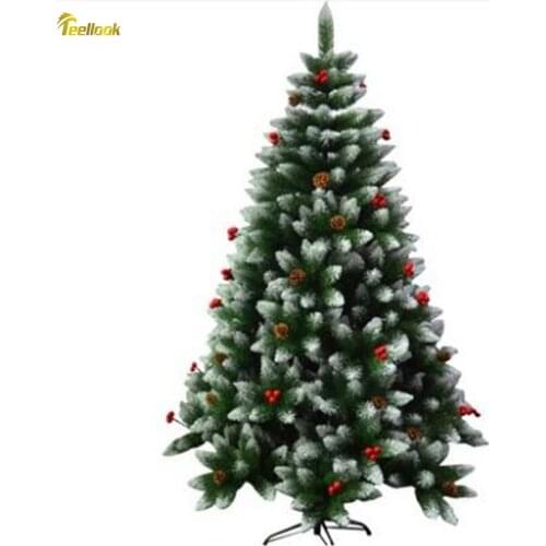Teellook 1.2m-3.0m Mixed pine fruit red fruit Christmas tree Christmas mall Hotel home decorations Decoration