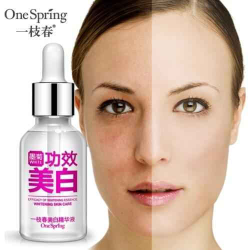 One Spring Whitening Brightening Essence Anti-Aging Moisturizing Removing Freckle Acne Scar Serum Facial Makeup Skin Care