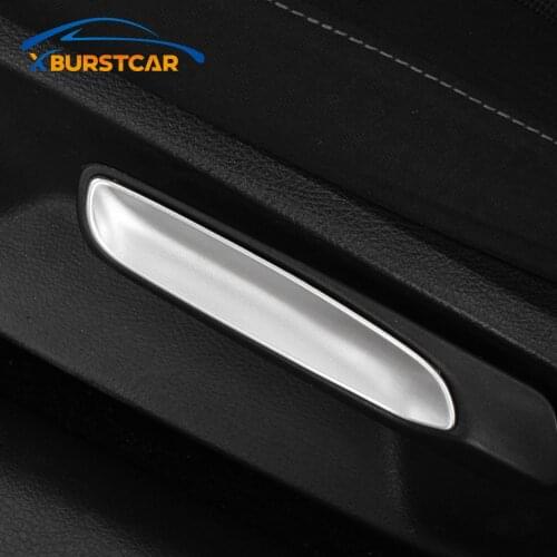 Xburstcar Accessories 2Pcs/Set ABS Car Seat Adjustment Knob Cover Trim Stickers for Volkswagen VW Golf 7 MK7 LHD 2013 - 2019