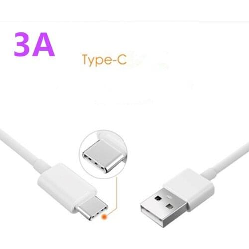 3A chargers USB TYPE-C white Cable For XIAOMI Mi Mi6 Mi8 Mi9 M10 MIX2 Max 4 5 4C 5C 5S Redmi 7 6 3s 4 4A 4X Note 8 SE A1 A2 6X