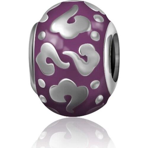 NEW Original Design 100% 925 Sterling Silver Charm Elegant Drip Cloud Bead Fit DIY Bracelet Ladies Gift Jewelry M001-M020