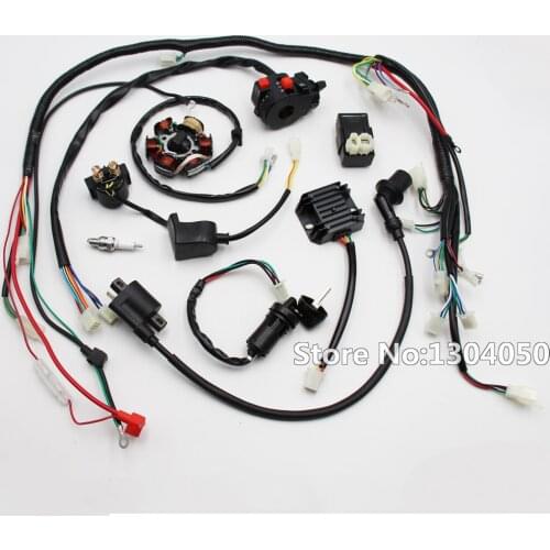 WIRING HARNESS GY6 150CC 125CC ELECTRICS ATV BUGGY SCOOTER WIRE LOOM STATOR MAGNETO COIL SOLENIOD new