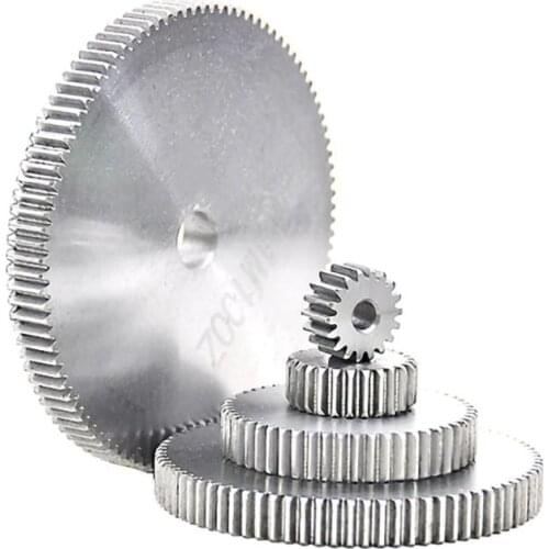 1Pcs Mod 1 Spur Gear 12-27 Tooth 45# Carbon Steel Thick 10mm Metal Transmission Pinion Gear