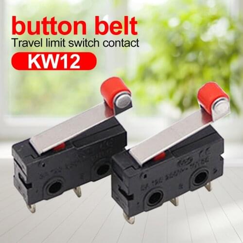 10pcs Arm Type Normally Open Close Roller Lever Arm Push Button Limit Switches Micro Switch Tact Switch On Off