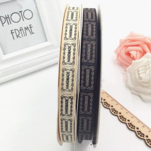 12mm 91 Meter Printing HANDMADE High Density Polyester Ribbon DIY Material Gift Wrap Decorative Tape