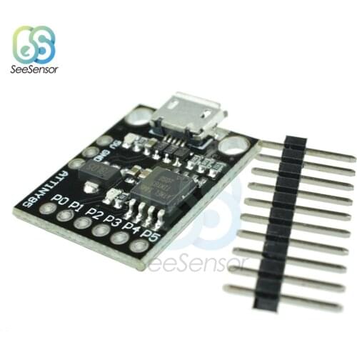 ATtiny ATtiny85 Digispark Kickstarter Micro USB Development Board Module For Arduino IIC I2C TWI SPI Low Power Microcontroller