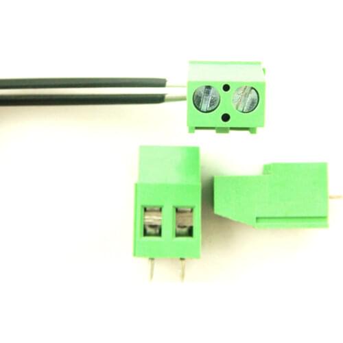 10PCS 129-5.0-2P Screw 2Pin 5.0mm Staight Pin PCB Screw Terminal Block Connector(300V/20A)
