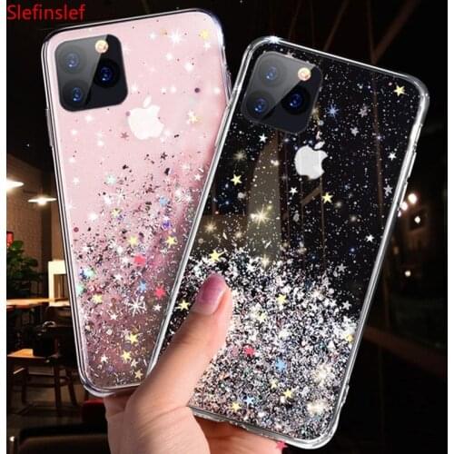 Fashion Glitter Case for iPhone X XR XS Max Silicone Bling Crystal Sequins Cover for iPhone 7 8 6 6S Plus 11 Pro Max Phone Cases