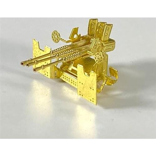 DIY 25mm Anti-aircraft Gun Triple Barrels Ship Model Gun for 1/200 Scale Japanese Model Ship Modification Parts