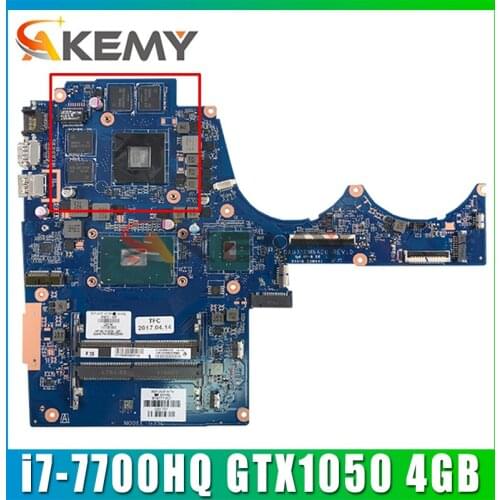 For HP OMEN 15-AX219TX 15-AX Laptop Motherboard With SR32Q i7-7700HQ CPU GTX1050 4GB GPU 914772-601 DAG35DMBAD0 MB 100% Tested
