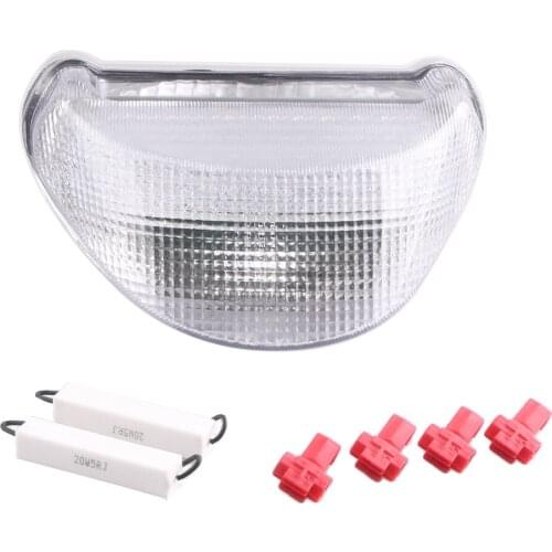 E-Mark Motorcycle Integrated LED Rear Brake Tail Light Turn Signals Lamp For KAWASAKI ZX-12R ZX12R 1999 2000 2001 2002 2003 2004