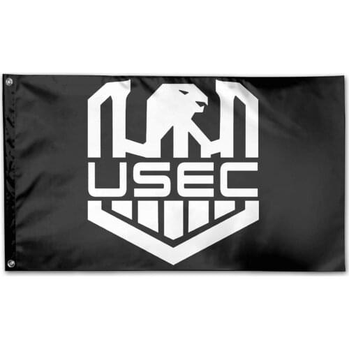 Flagnshow Escape from Tarkov Flag and Banner 3x5 FT USEC Big Logo Polyester Printed Game Flags Home Decoration