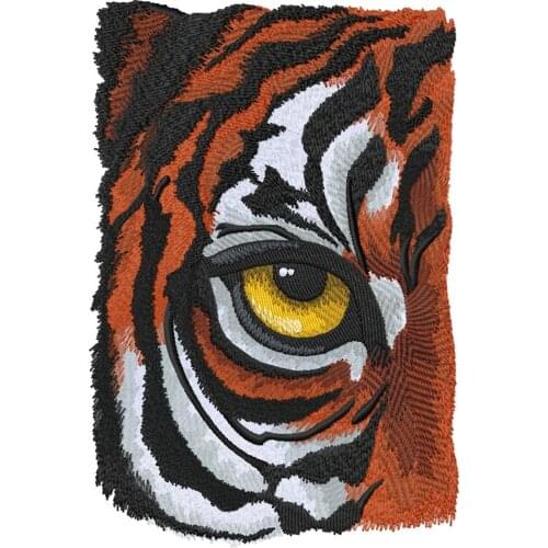 Eye of Tiger Embroidery Patches Iron on for Clothing Punk Clothes Wholesale Applique for Jackets Free Shipping