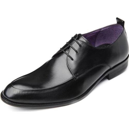 Italy Design Classic Mens Genuine Leather Wedding Shoes Top Quality Business Formal Shoes Zapatos Hombre Pointed Toe Footwear