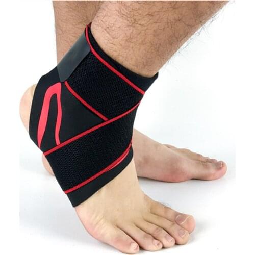 1 PCS Ankle Support Brace Compression Bandage Elastic Ankle Sleeve Foot Protector for Running Basketball Volleyball Wrap Guard