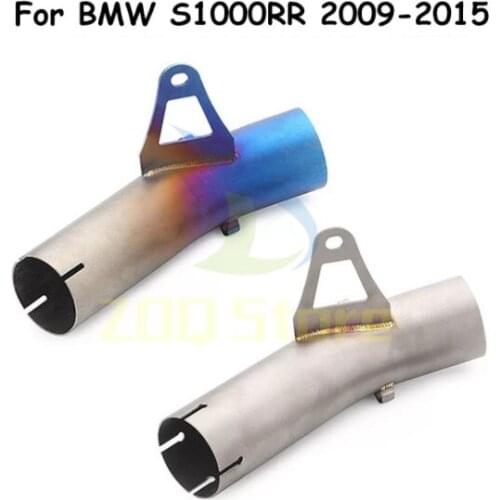 60MM Modified Motorcycle Exhaust Middle Connecting Tube Stainless Steel Link Pipe For BMW S1000RR S 100RR S 1000R R 2009-2015