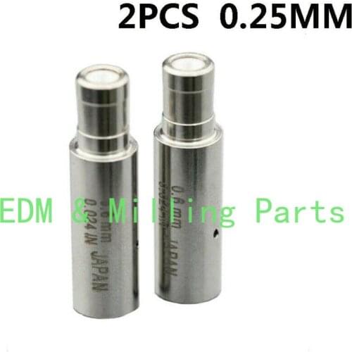 2PCS CNC EDM Wire Cut Machine Parts White Ceramic Electrode Guide 0.25MM For EDM Wire Cut Mill Part