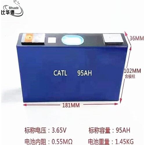 The all-new Ningde Era 95Ah 3.7V 36*181*97 ternary low speed electric vehicle is equipped with outdoor LiFePO4 power battery