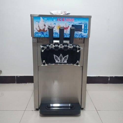 New Style Soft Ice Cream Makers 3 Flavors Ice Cream Machine