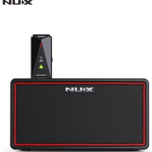 NUX Mighty Air Mini Wireless Stereo Modelling Electric Guitar Bass Amplifier 10W Amp Rechargeable Built-in Drum Machine Delay